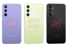 De Galaxy A54 5G zou in Europa moeten lanceren met vier kleurstellingen en twee geheugenconfiguraties. (Beeldbron: Android Headlines)