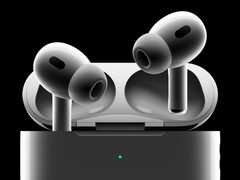 Officiële render van Apple's AirPods Pro 2. (Afbeeldingsbron: Apple)