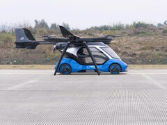 Een afbeelding van het nieuwe eVTOL vliegtuig van CASC