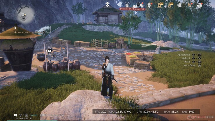 In evenwichtige instellingen kan Where Winds Meet heel soepel worden gespeeld