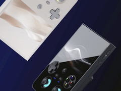 De Anbernic RG477V maakt gebruik van MediaTek's Dimensity 8300 chipset en een 5.500 mAH batterij. (Afbeeldingsbron: Anbernic)