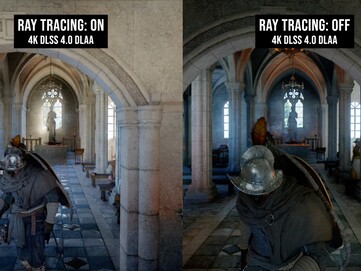 Crimson Desert Ray Tracing aan vs uit.