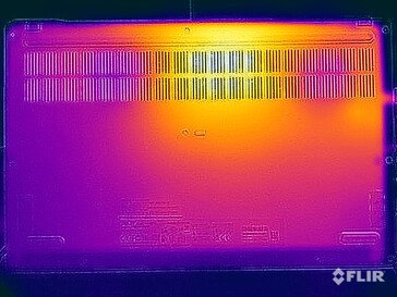 Stresstest oppervlaktetemperaturen (onder)