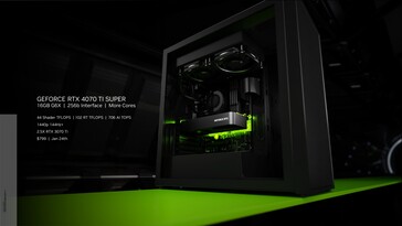 Nvidia GeForce RTX 4070 Ti Super. (Bron: Nvidia)