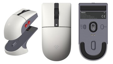 De 8BitDo Retro R8 Mouse - N Edition kan verbinding maken via Bluetooth, 2,4GHz draadloos en USB. (Afbeeldingsbron: 8BitDo)