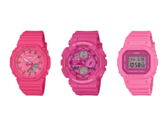 Van links naar rechts - Casio G-Shock GMA-P2100PP-4A, GMA-S140PP-4A en GMD-S5610PP-4. (Afbeeldingsbron: G-Central)