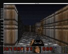 Een prototype van DOOM dat draait op een NEO Geo AES