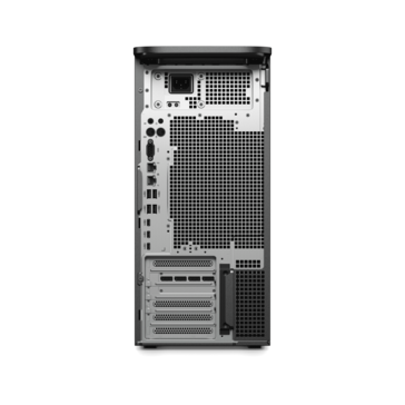 Dell Pro Precision 9 T4 5 vanaf de achterkant.