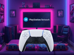 De DualSense PS5-controller is te zien terwijl deze inlogt op PSN