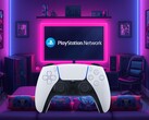 De DualSense PS5-controller is te zien terwijl deze inlogt op PSN