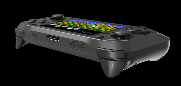 Boven: Voeding, mini-HDMI, volume (Afb. bron: Abxylute)