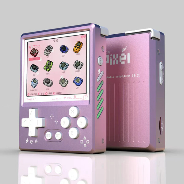 De roze GKD Pixel 2 heeft witte knoppen. (Afbeeldingsbron: Keep Retro)