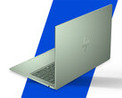 De OmniBook 5 kan worden uitgerust met maximaal 16 GB RAM en Core 7 350. Afgebeeld: een bewerkte promotiefoto waarop de achterkant van de laptop te zien is.