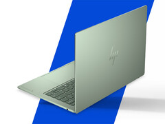 De OmniBook 5 kan worden uitgerust met maximaal 16 GB RAM en Core 7 350. Afgebeeld: een bewerkte promotiefoto waarop de achterkant van de laptop te zien is.
