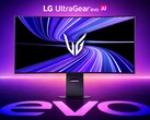 De LG 45GX950B-B heeft een 45" 5K2K MLA OLED-beeldscherm.
