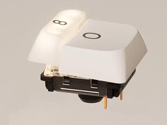 Met de dubbelwerkende toetsen op het Nics Tek Hesper64(100) low-profile toetsenbord kunnen gamers snel secundaire functies activeren. (Afbeeldingsbron: Nics Tek)