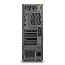 Lenovo ThinkStation P5 - Achterzijde. (Beeldbron: Lenovo)