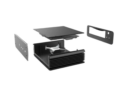 De Euler CMX SFF PC-behuizing maakt gebruik van een verend montagesysteem.