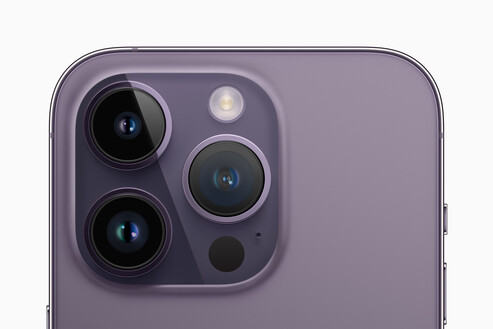 De iPhone 14 Pro en iPhone 14 Pro Max zijn uitgerust met een drievoudige camera-instelling van 48 MP. (Beeldbron: Apple)