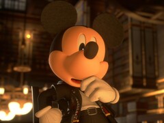 Koning Mickey in Kingdom Hearts 4, afgebeeld terwijl hij nadenkt