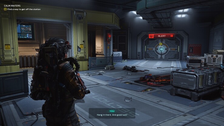 Pinkwater-4 is al in hoogste staat van paraatheid als u aankomt en het doel van de missie is simpel: een manier vinden om van het station af te komen.