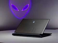 Alienware m18 biedt een 480 Hz schermoptie. (Afbeelding Bron: Dell)