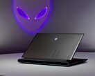 Alienware m18 biedt een 480 Hz schermoptie. (Afbeelding Bron: Dell)