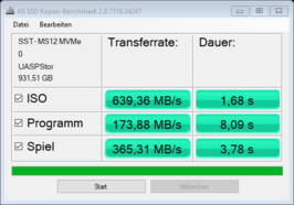 Kopiëren naar een externe SSD (SilverStone MS12 + Samsung Evo 970 1TB)