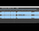 Audionaut, een opensource-multitrack-audio-editor met een audiogolfvorm op de bewerkingstijdlijn.