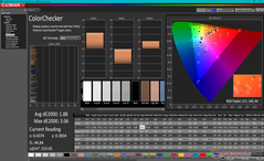 ColorChecker vóór kalibratie