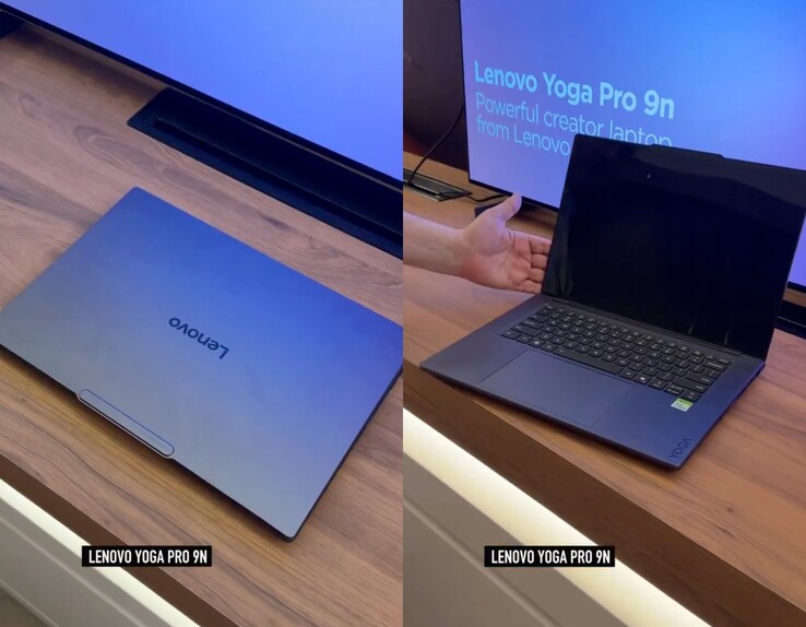 De Lenovo Yoga Pro 9n zoals getoond op Computex 2026.