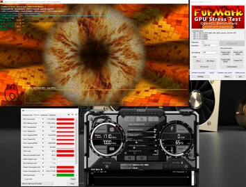 Stresstest FurMark (PT set to 100 %)