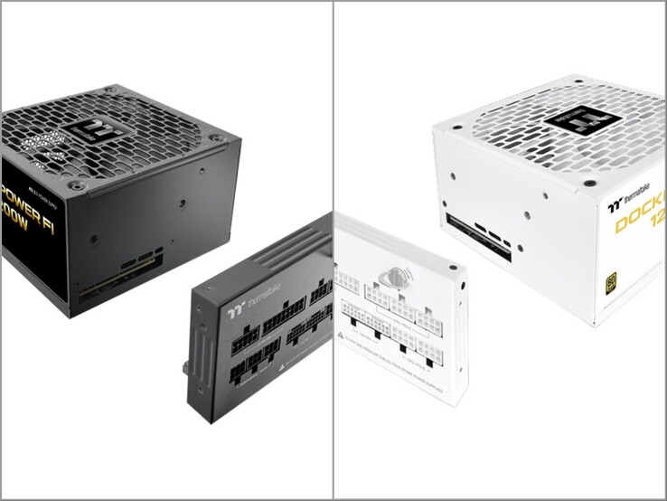Thermaltake Dockpower FI-voeding in de kleuren zwart en Snow.