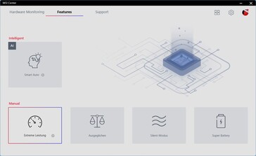 MSI Centrum ventilator profielen