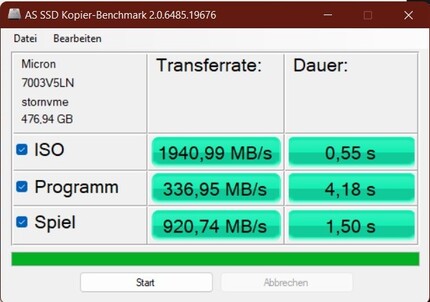 Benchmarks kopiëren