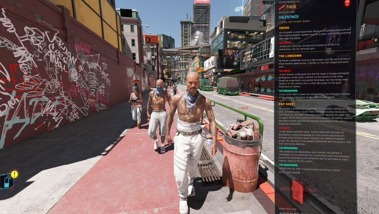 Afbeelding van de Ambient Factions Of Night City mod met een nieuwe bende. (Afbeelding bron: Slim420m - Nexus Mods)