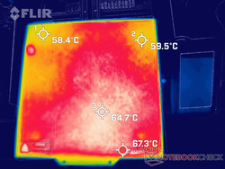 thermisch beeld printbed (60 °C ingesteld)