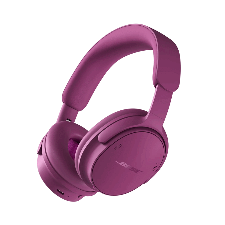 Bose QuietComfort-hoofdtelefoon (2e generatie) in de kleur Rosewood Mauve.