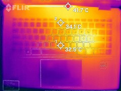 Warmteontwikkeling bovenzijde (lading)