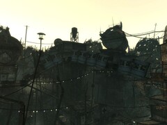Een geremasterde weergave van de Megaton-brug in Fallout 3