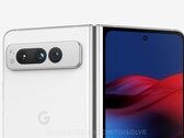 De Pixel Fold neemt de designtaal van de Pixel 7-serie en spant die over een groter canvas. (Beeldbron: @OnLeaks & Howtoisolve)