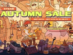 Het officiële artwork van de Steam Herfstuitverkoop van 2025. (Afbeelding Bron: Valve)  
