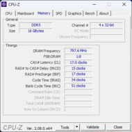 CPU-Z geheugen