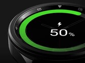 Een Galaxy Watch op een oplader. (Bron: Samsung)