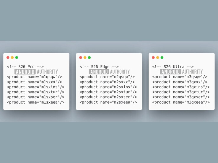 One UI 8 interne build firmware met verwijzing naar Galaxy S26 Pro. (Afbeeldingsbron: Android Authority)