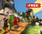 Ceville bevat tot drie speelbare personages met verschillende en excentrieke persoonlijkheden. Afgebeeld - een officiële schermafbeelding van het spel met de tekst "free" erop (bron: Steam - Bewerkt)
