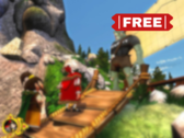 Ceville bevat tot drie speelbare personages met verschillende en excentrieke persoonlijkheden. Afgebeeld - een officiële schermafbeelding van het spel met de tekst "free" erop (bron: Steam - Bewerkt)