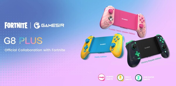 De GameSir G8 Plus Fortnite Edition-controllers worden geleverd met gratis emotes.