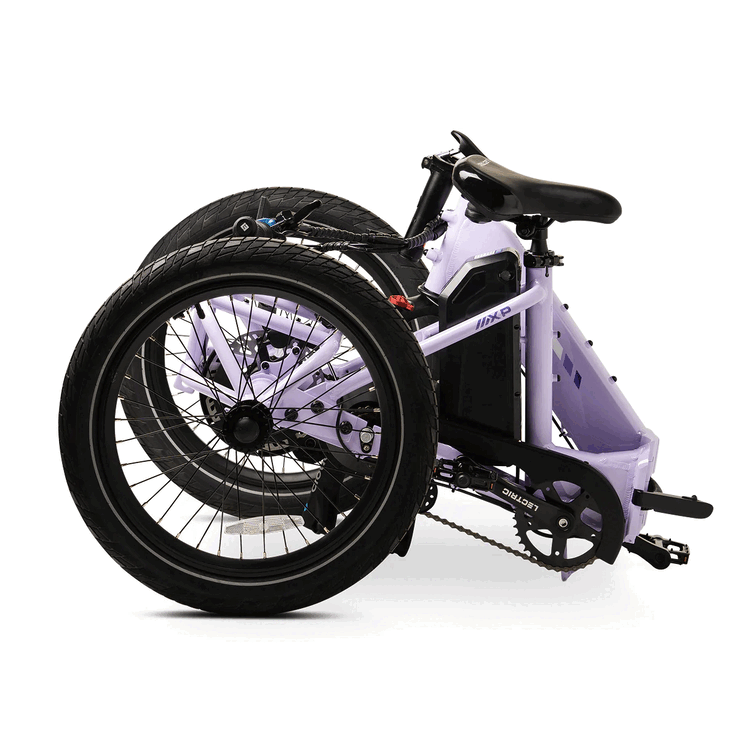 De Lectric XP Trike2 750 &amp; 500, beide modellen hebben een opvouwbaar ontwerp (Afbeelding bron: Lectric)