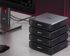 Er kunnen maximaal vier Lenovo ThinkCentre X Ultra mini-pc’s worden gebundeld tot een krachtige AI-server.